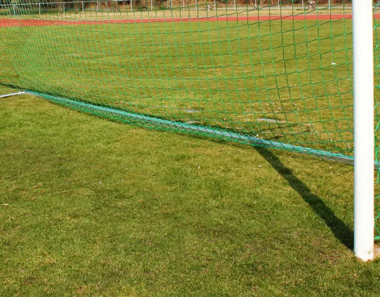 Rear base net holder for 4 metre football goals