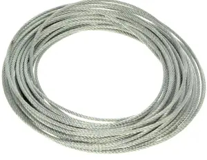 Steel cable 6 mm diameter, 25 metre spool - cod.CX000625