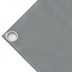 High-strength PVC tarpaulin box cover, 650g/sq.m Waterproof. Grey. Eyelets 40 mm  - cod.CMPVCGR-40T