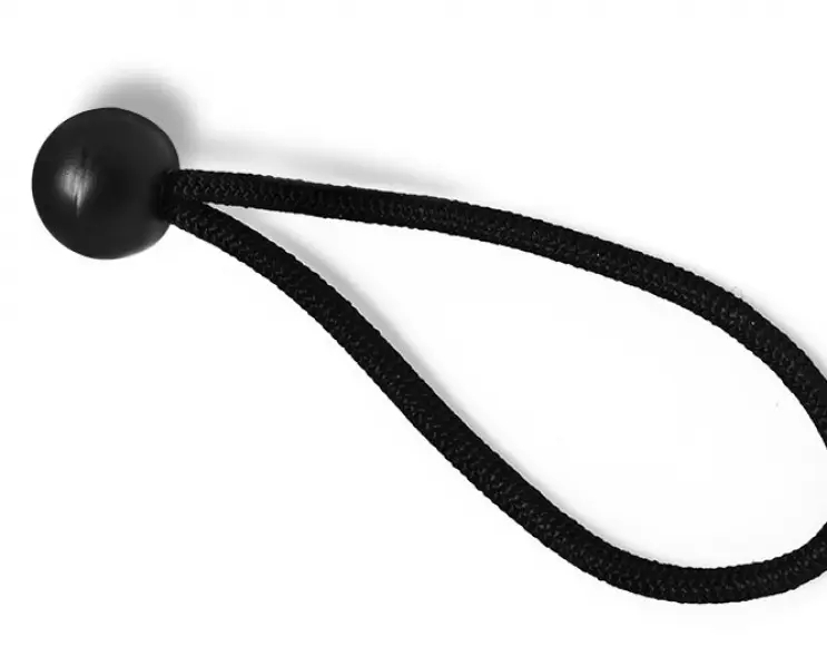 Elastic loop rope with ball end