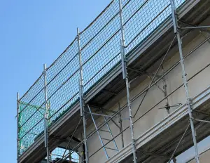 Fall protection nets and sheets for construction and safety