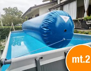 Inflatable pvc pillow for pool, against stagnation - cod.PI1002BL
